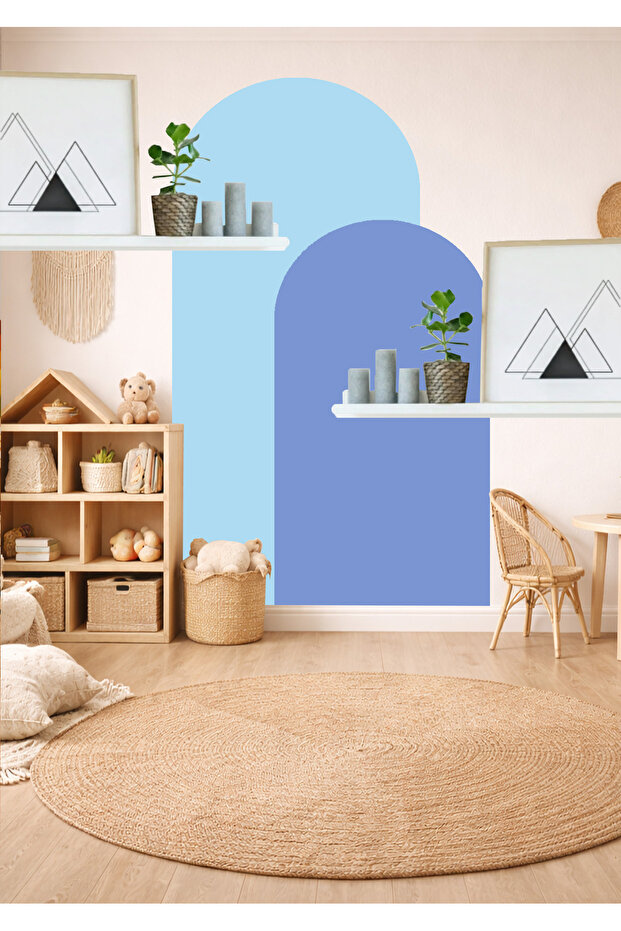 Бохем Овал 2-компонентен стенен стикер - 4