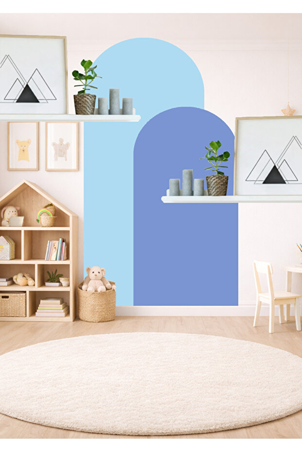 Бохем Овал 2-компонентен стенен стикер - 6