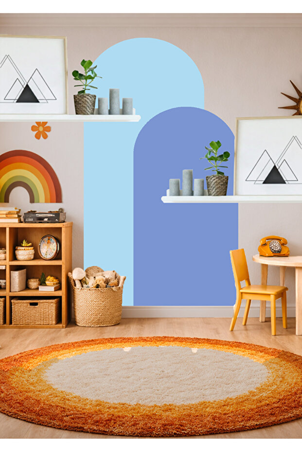 Бохем Овал 2-компонентен стенен стикер - 5