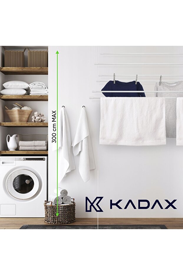 Bathroom Ceiling-Mounted Clothes Dryer 6 Bars 90cm Durable Solid - 6