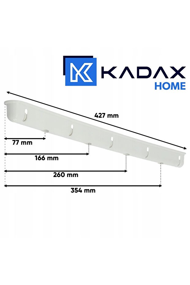 Bathroom Ceiling-Mounted Clothes Dryer 5 Bars 180cm Durable Solid - 4