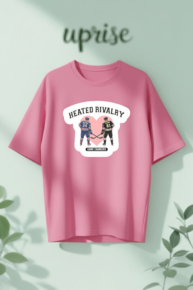 تي شيرت Heated Rivalry Hollander Rozanov 81 24 مطبوع قطن lu كبير الحجم