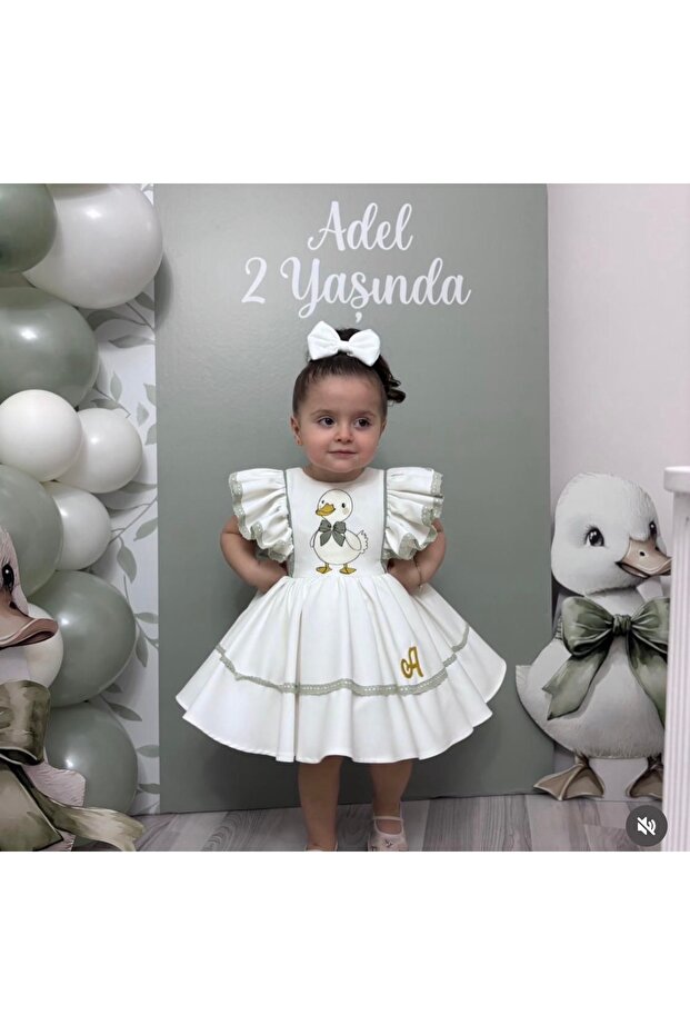 Duck Ecru Birthday Dress