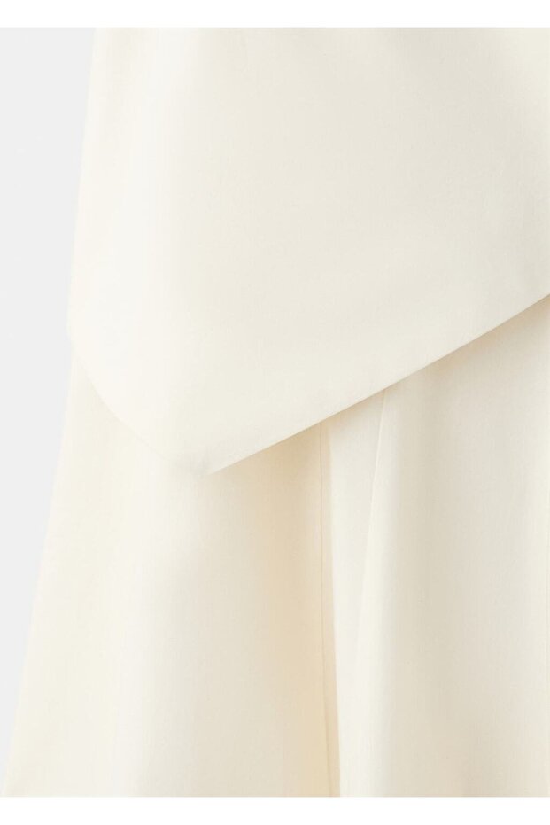 Şal detaylı evaze etek - 7