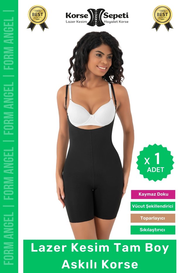 # Corset 2 Size Reducer Firming Non-Slip Women's Laser Cut Full Length Strap Corset - 1 Piece