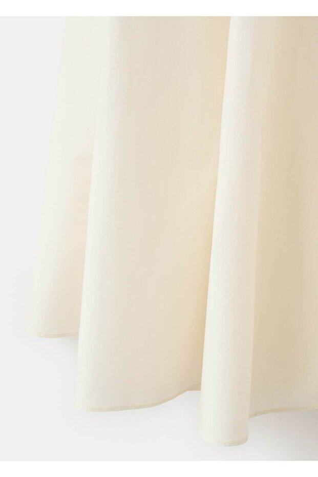 Şal detaylı evaze etek - 5