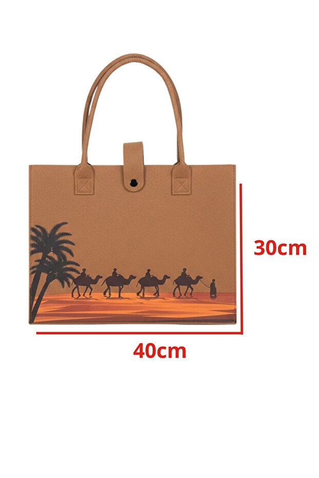 سلة القهوة والشاي 40*30 سم بطابع نجدي هدايا للعيد 1 قطع