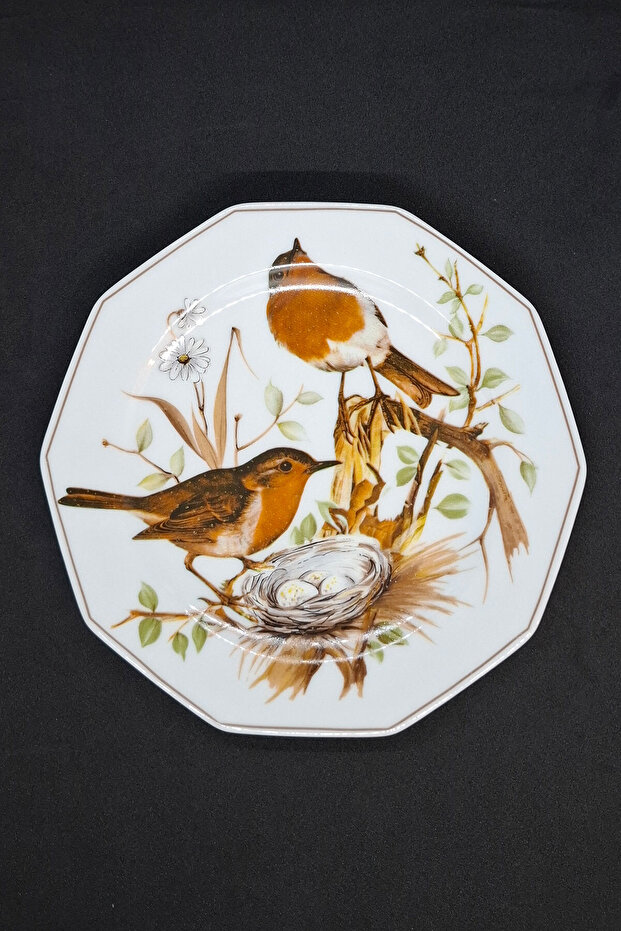 Arabella Atelier, Germany's Singing Birds Themed Porcelain Wall Plate 20 cm