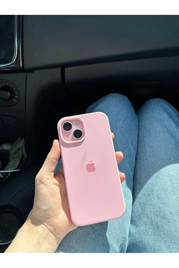 viyanc iPhone 13/14 Uyumlu Silikon İçi Kadife Lansman Telefon Kılıfı