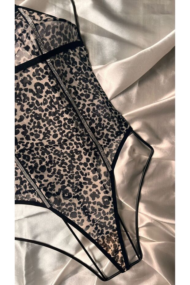 Shine Leopar Bodysuit - 4