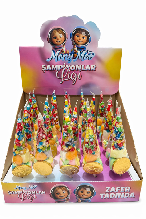 Party Cone Jelibonlu Marshmallow Cone Party Candy 25 Pieces – Individually Packaged