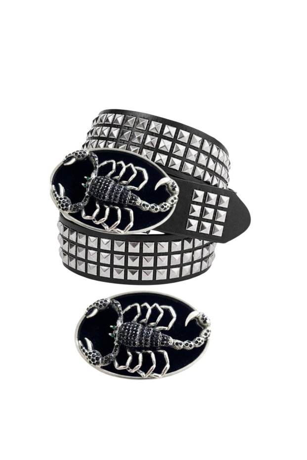 Gothic Punk Rock Gurunge Metallica Emo Style Belt
