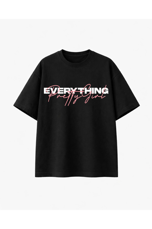 إيثرثينج مطبوع تي شيرت أسود - 1