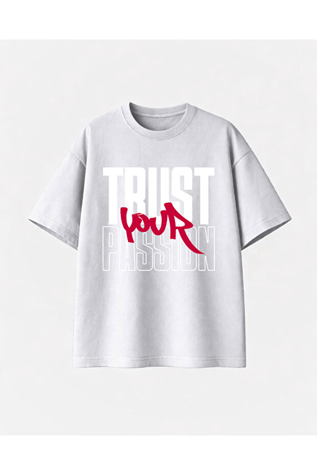 قميص أبيض من ترست مطبوع - 1