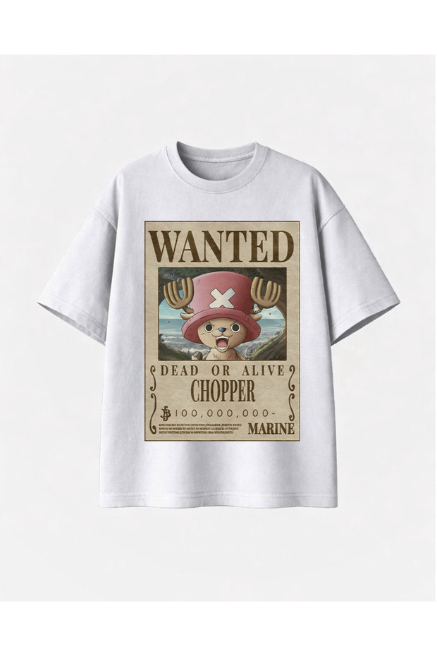 قميص أبيض من Wanted Chopper مطبوع - 1