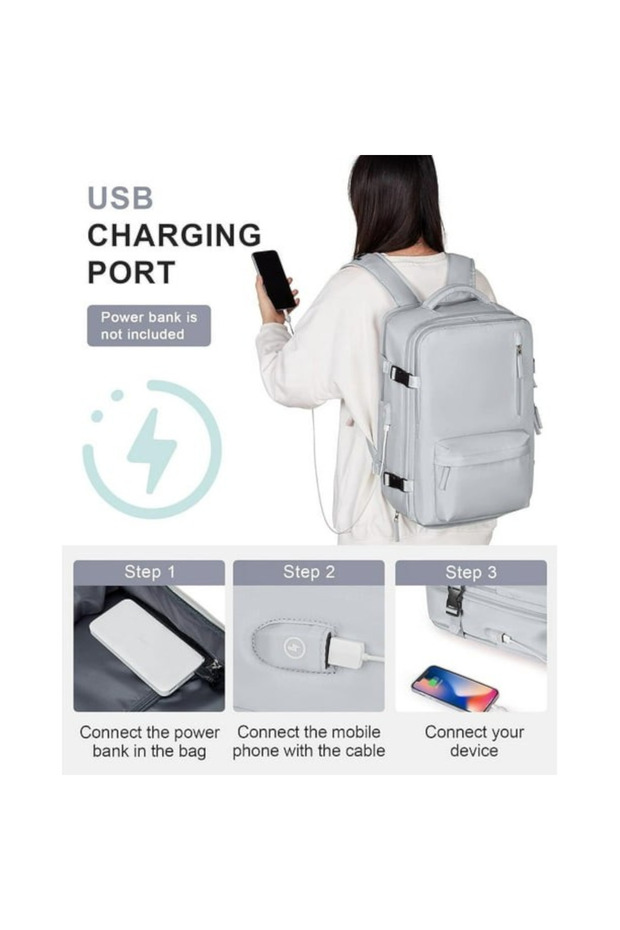 حقيبه ظهر للسفر بمساحات تخزين واسعه متعدده الاستخدام - 3