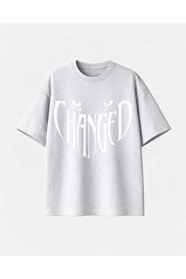 Changed Printed White Tshirt - 1