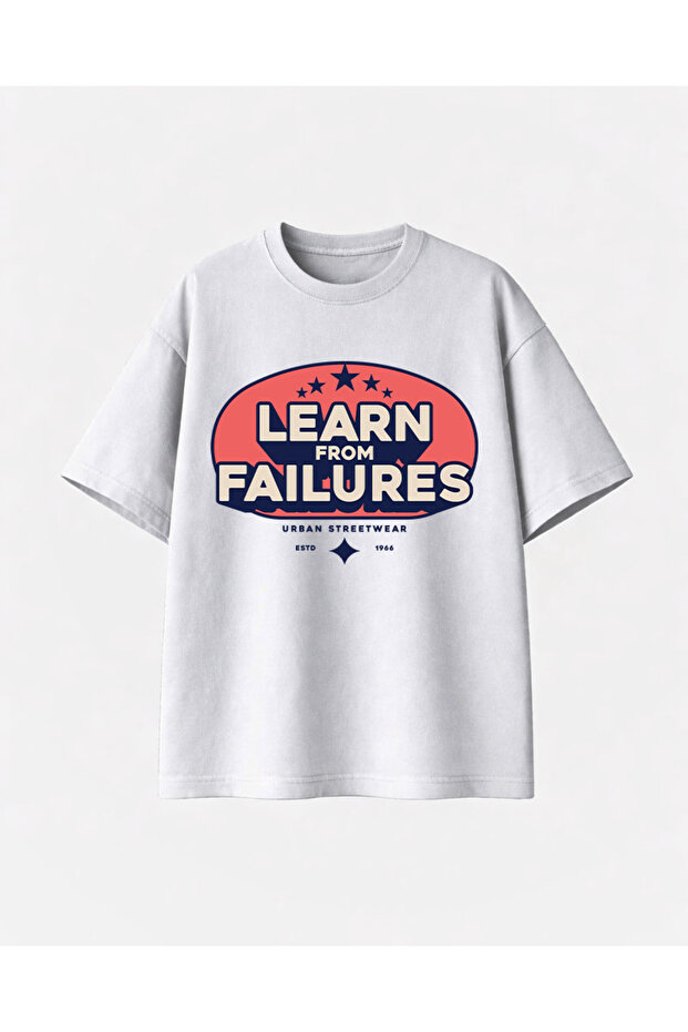 Learn Printed White Tshirt - 1