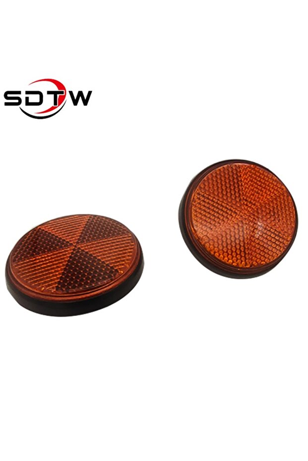 2PCS-M5 2pcs M5 M6 Front Fork Circular Reflector Universal Car Trucks Motorcycle ATV Bikes Bicycle R