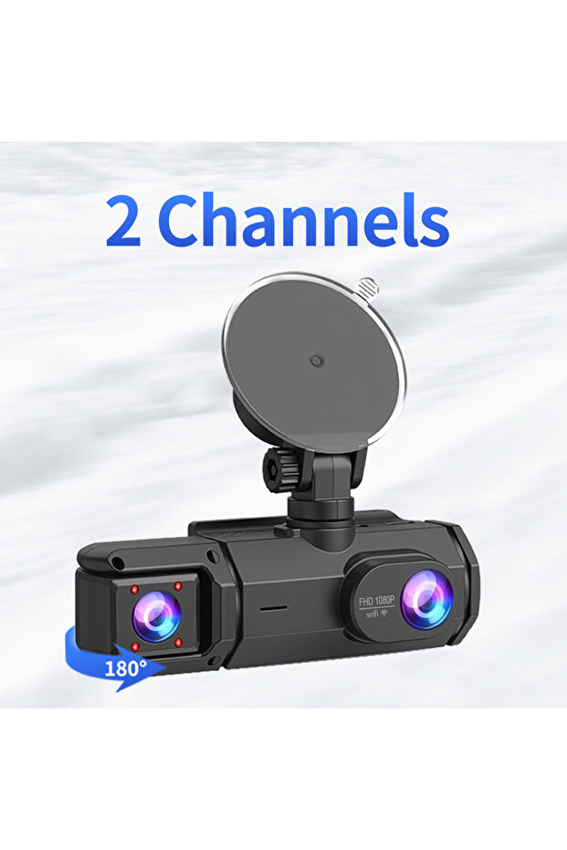 S2 2Lens Dash Came For Cars 3 Channels FHD1080P Driving Recorder Car DVR Night Vision Loop Recording