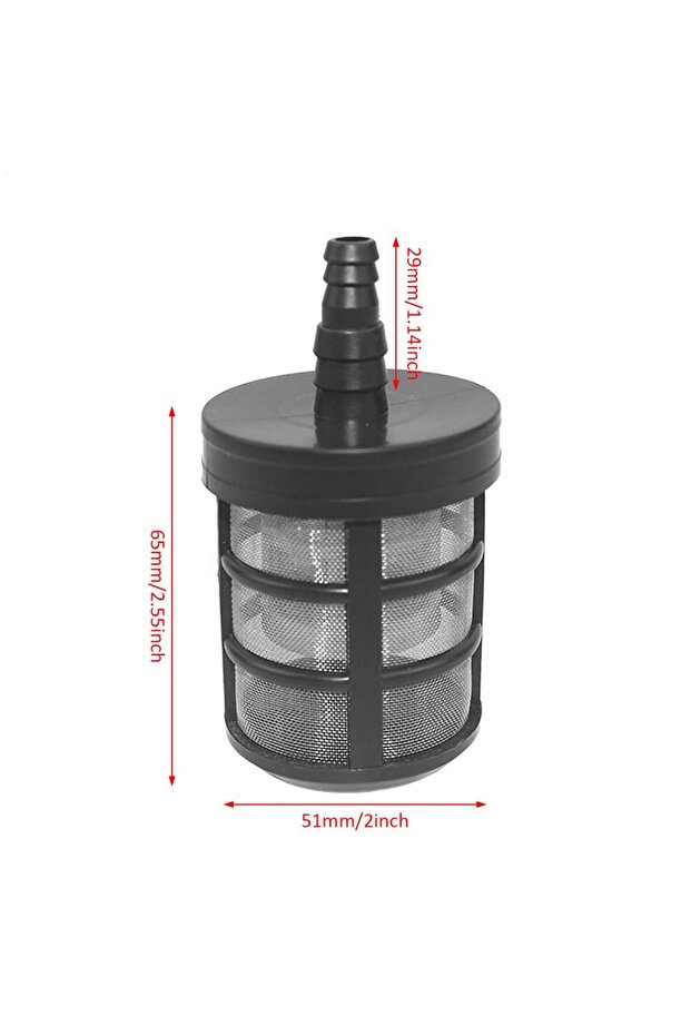 Black Garden Hose Sediment Filter Hose Strainer Household Water Line Filter Attachment with 50 Mesh