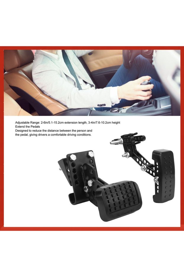 Gas and Brake Pedal Extenders Sedan Anti Slip Accelerator Brake Pedal Extensions for Most Cars