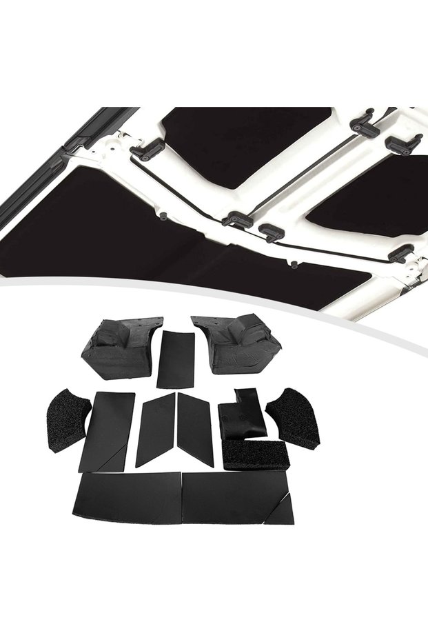 black Roof Leak Repair Kit Hard Top Seal Leak Repair Kit Foam Blocker Sealing Repair Set For Jeep Wr