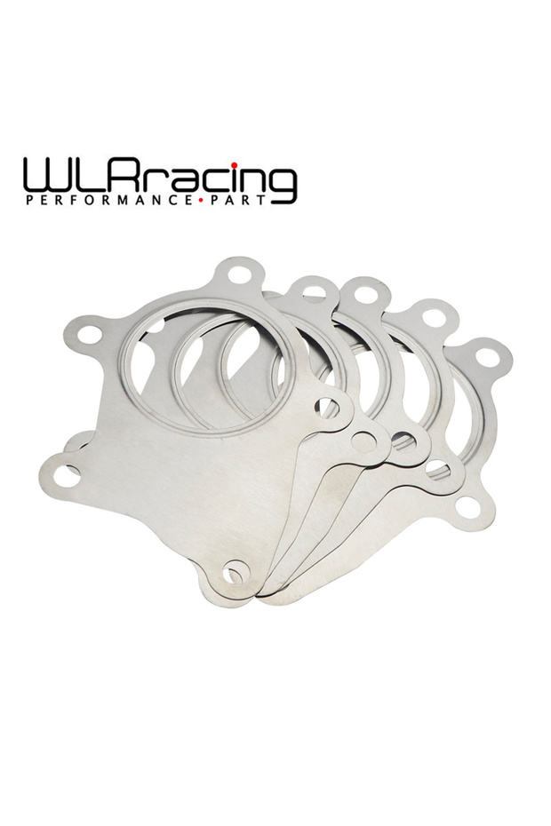 WLR RACING - 1 Piece T3/T4 turbo discharge gasket Stainless Steel 304 Gasket A/R.63 discharge gas...