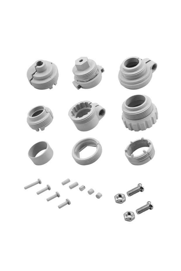 1set Smart TRV Valve Adapter For WiFi Thermostatic Radiator Control, M301.5 & M281.5/M281 Size, Grey