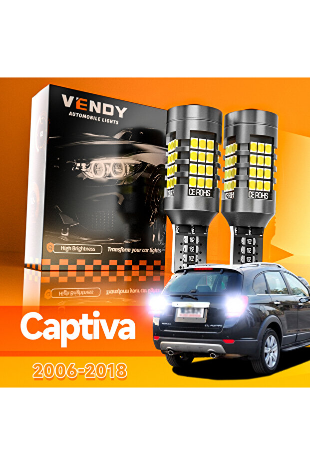 مصباحان LED للرجوع للخلف لسيارة شيفروليه كابتيفا موديلات 2006-2018 (2007، 2008، 2010)