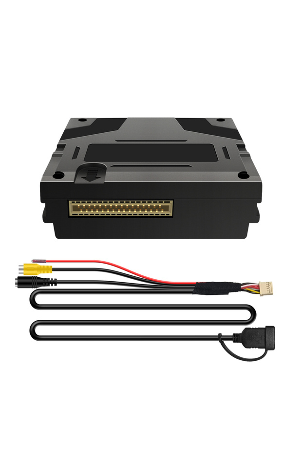 طقم تعديل صندوق فك تشفير لاسلكي أسود اللون لنظام Android Auto CarPlay لسيارات مرسيدس بنز NTG4.5 A B C E