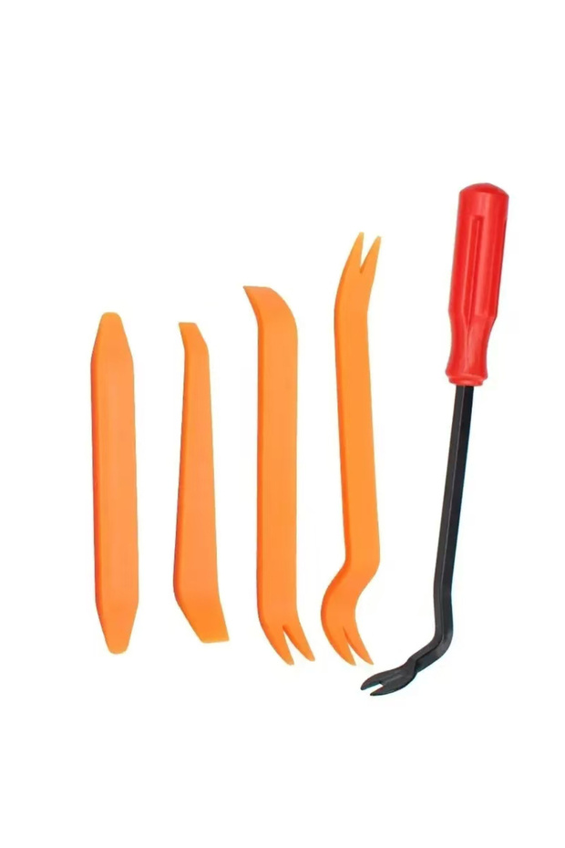 Yellow Car Door Panel Adhesive Buckle Screwdriver Nail Remover Buckle Removal Sheep Horn Nail Remove