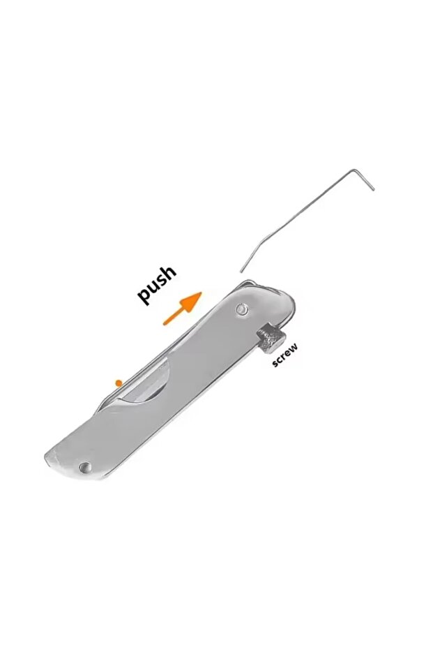 SILVER Compact Lock Picking Set Key Replacement Versatile Automotive Pick Hook Convenient 6 In 1 Min