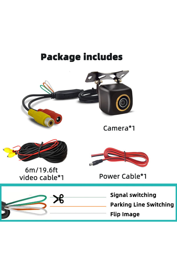 AHD720P CVBS AHC 720P/1080P 170° Night Vision Golden Fisheye Lens Car Reverse Backup CVBS Rear View