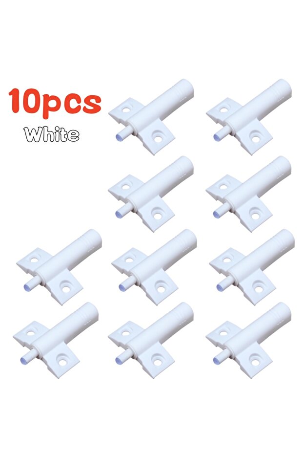 White 10PCS Damper Buffer Soft Quiet Close Invisible Kitchen Cabinet Door Stop Dampers Drawer Buffer