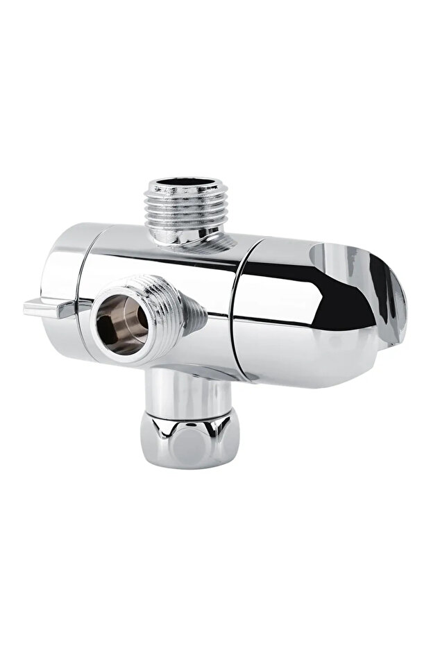 3 Way 3 Way Tee Connector Shower Adapter Shower Diverter Valve Arm Mounted Shower Holder Bathroom