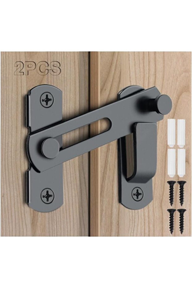 40mm 40mm M 2 Pieces 1 Set 2 Pcs/Set Barn Door Lock, 180 Degree Flip Sliding Barn Door Lock, Barn Do