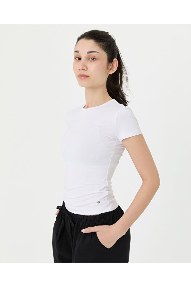 Бяла тениска Basic - 4