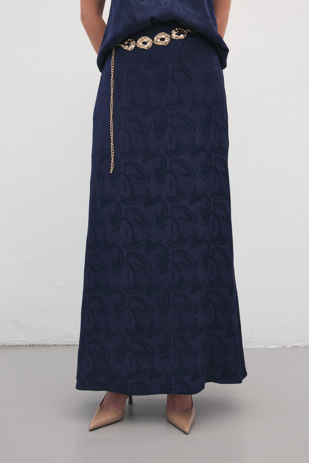 Fusta lungă Lior - Bleumarin - 6