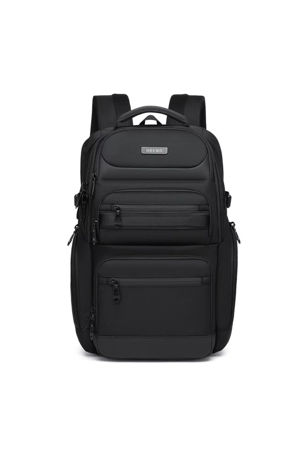 Waterproof Business 35L Laptop Backpack w/ Trolley Sleeve, Fits 17.3", Office/School, Black, 9772