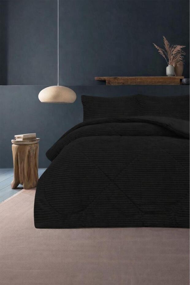 ساراي مزدوج غطاء سرير 220x240 أنثراسايت