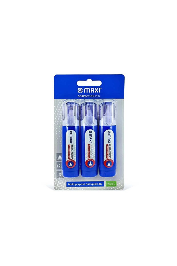 12 ml MultiPurpose And Quick Dry Correction Pen, Pack Of 3