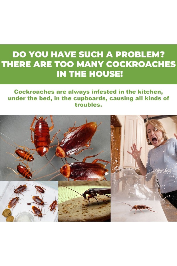 Roach Killer – Complete Kit for Killing Roaches with Adhesive Baits. - 5