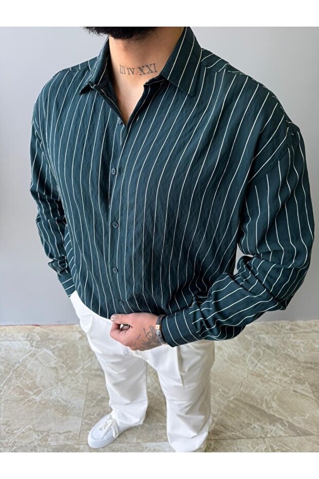 Regular Fit Striped Modal Fabric Shirt