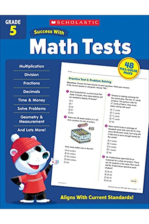 Scholastic Success with Math Tests Grade 5