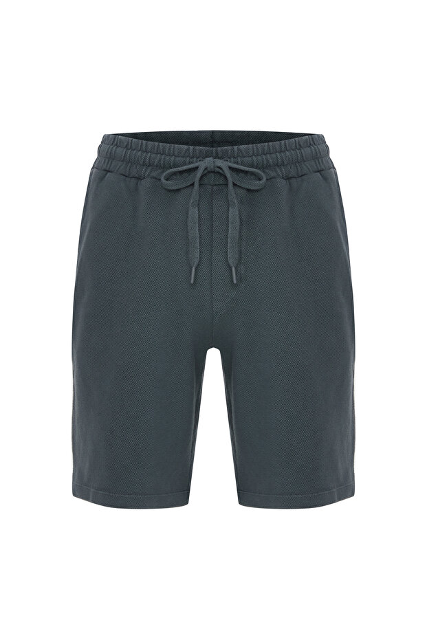 REGULAR FIT BELİ BAĞLAMALI ŞORT - 1