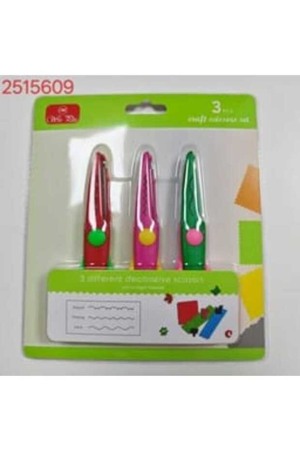Win Plus Plastic Craft Scissors Set, 3 pcs - 2