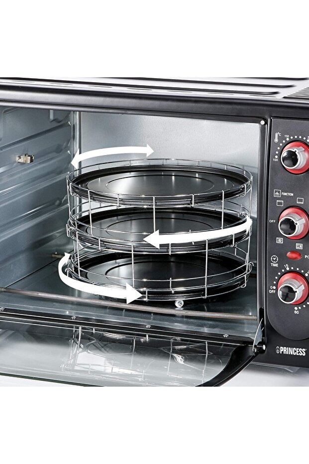 فرن بثلاث طبقات بيتزا، سعة كبيرة 90 لترًا، مع شواية دوارة | PRN.112396 - 3