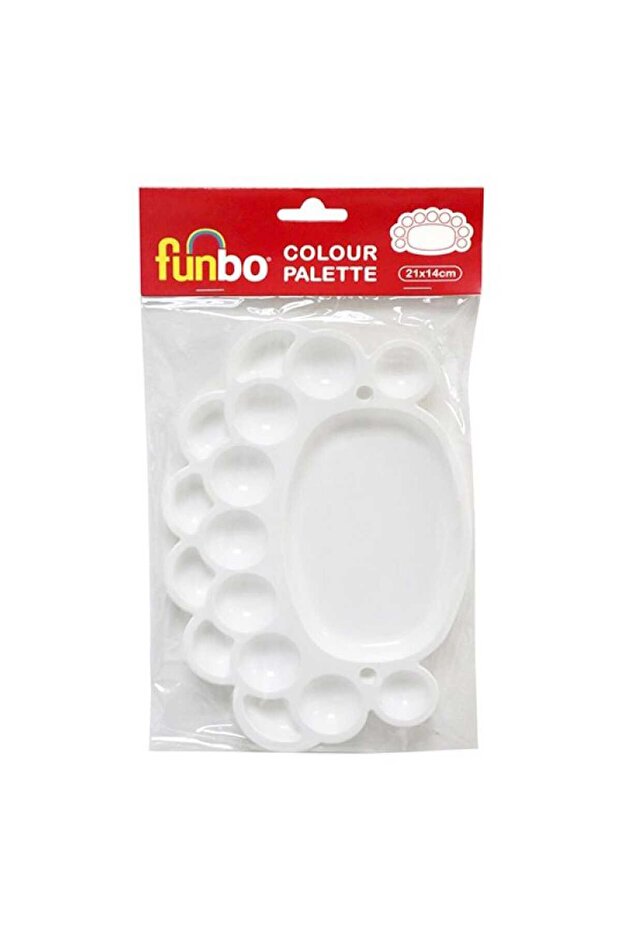 Plastic Coloring Oval Paint Pallet - 1