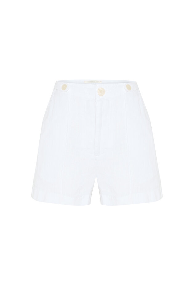 KISA KETEN ŞORT - 4